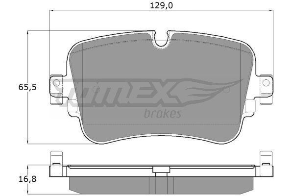 TOMEX BRAKES stabdžių trinkelių rinkinys, diskinis stabdys TX 18-24